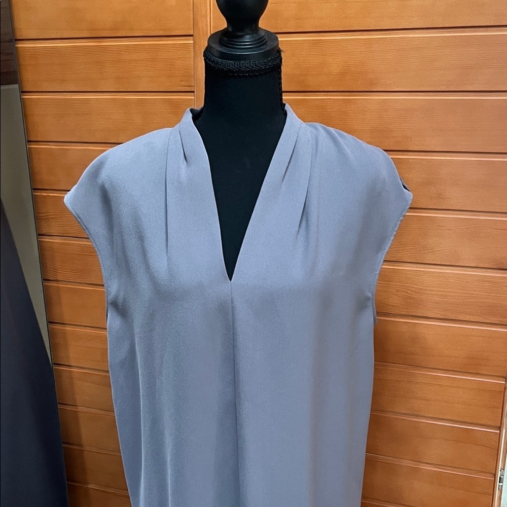 T Tahari Taupe Gray Dress